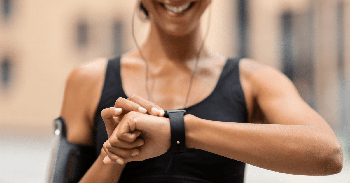 Woman With Fitness Tracker